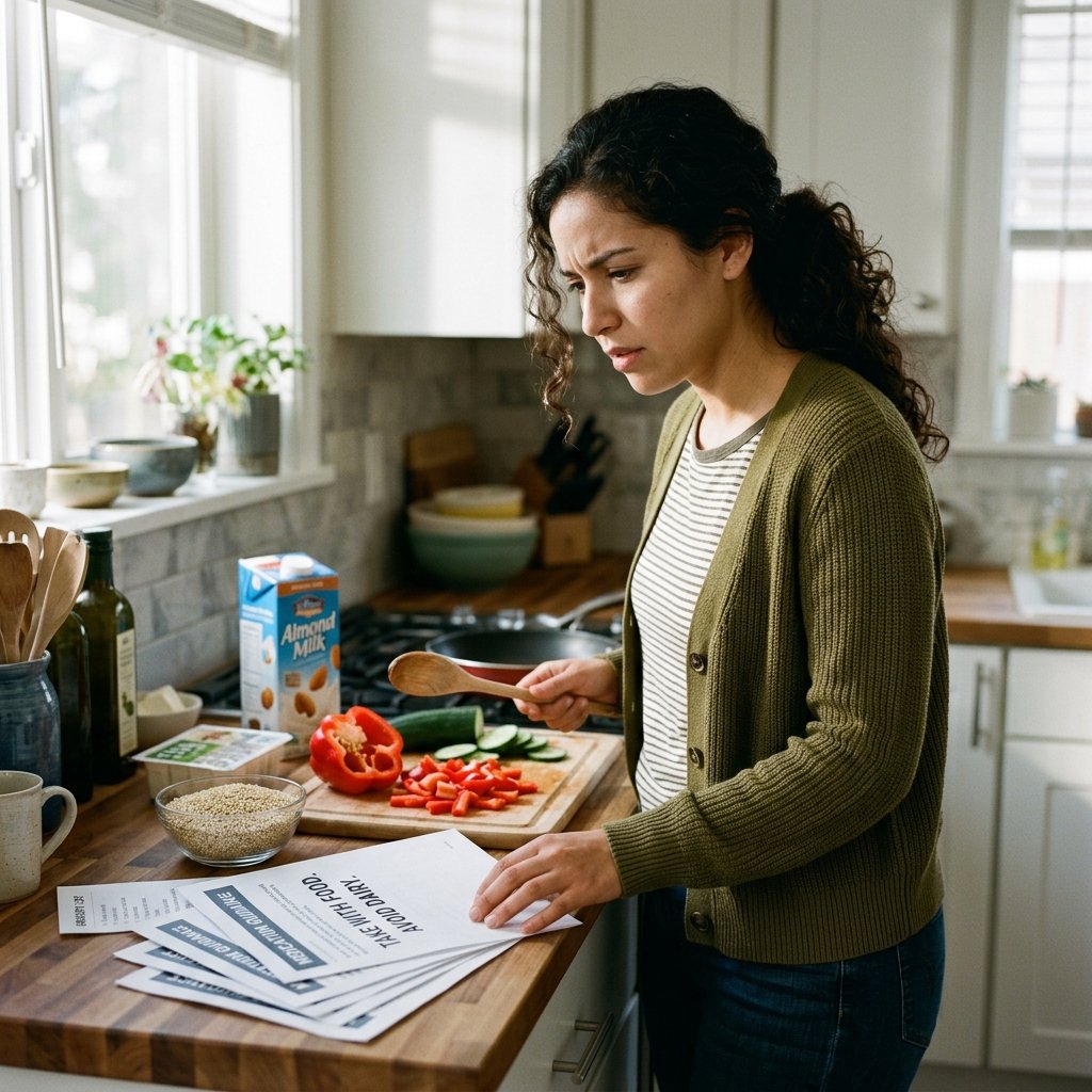 Woman confused about what to eat with her medication